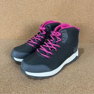 All in Motion Pink and Black Winter Boots Sleek Design